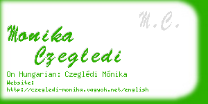 monika czegledi business card