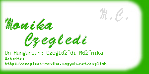 monika czegledi business card